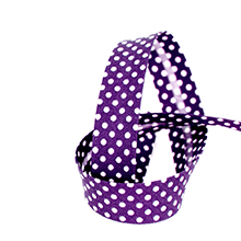 Biais tape through dots 18 mm purple 74801852
